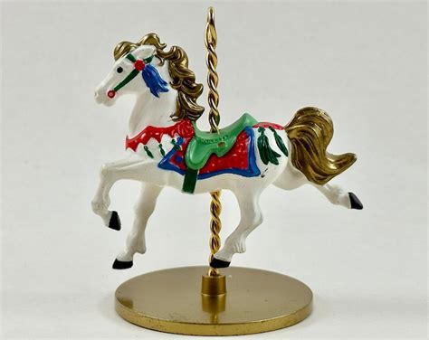 Vintage Hallmark Skater's Carousel Christmas Ornament 1981 - Etsy