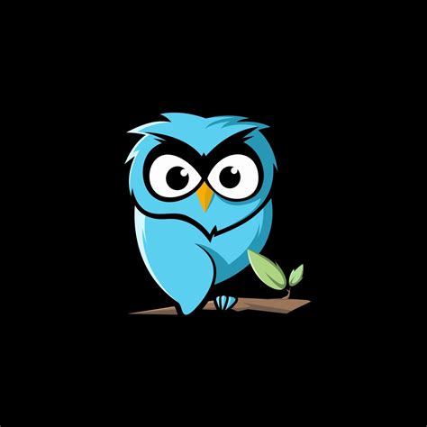 AWESOME BLUE OWL VECTOR MASCOT LOGO 3465892 Vector Art at Vecteezy