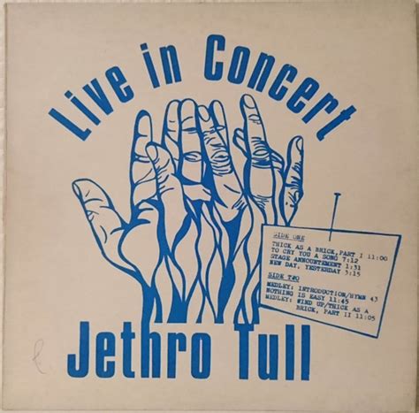 Jethro Tull - Live In Concert | Releases | Discogs