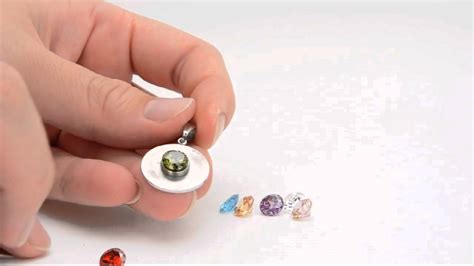 Inox Jewelry Women's Stainless Steel Pendant with Interchangeable Stone -SSP1497 - YouTube