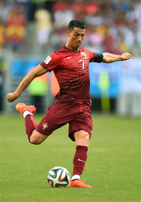 Download Cristiano Ronaldo in action on the field | Wallpapers.com