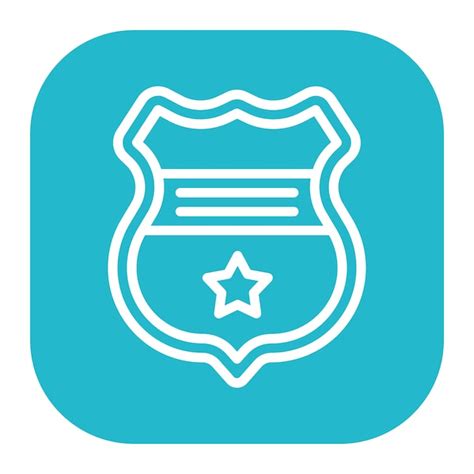 Premium Vector | Police badge vector icon can be used for prison iconset