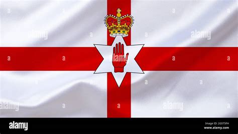 Ulster Banner, Flag of Northern Ireland, United Kingdom, Northern Ireland, Ulster Stock Photo ...