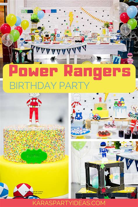 Kara's Party Ideas Power Rangers Birthday Party | Kara's Party Ideas