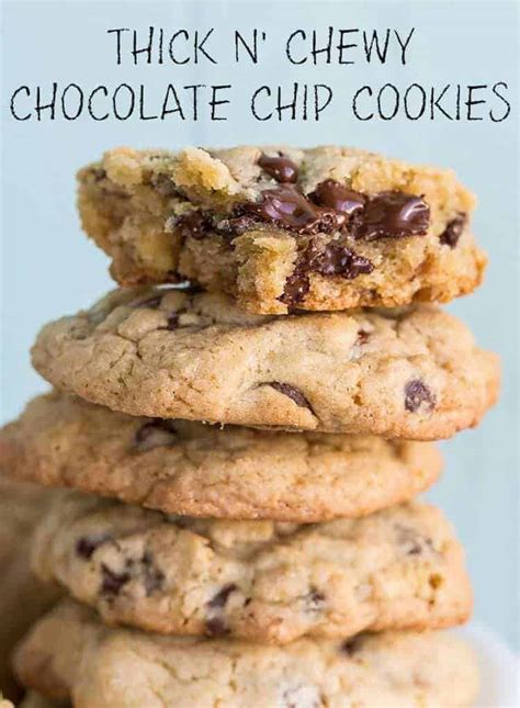 Chocolate Chip Cookie Recipe: Thick N' Chewy - The Kitchen Magpie