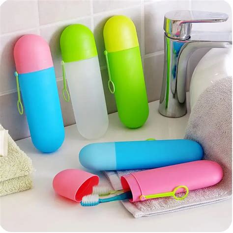 Travel Toothbrush Case Toothbrush Box Travel Kit-in Storage Boxes ...