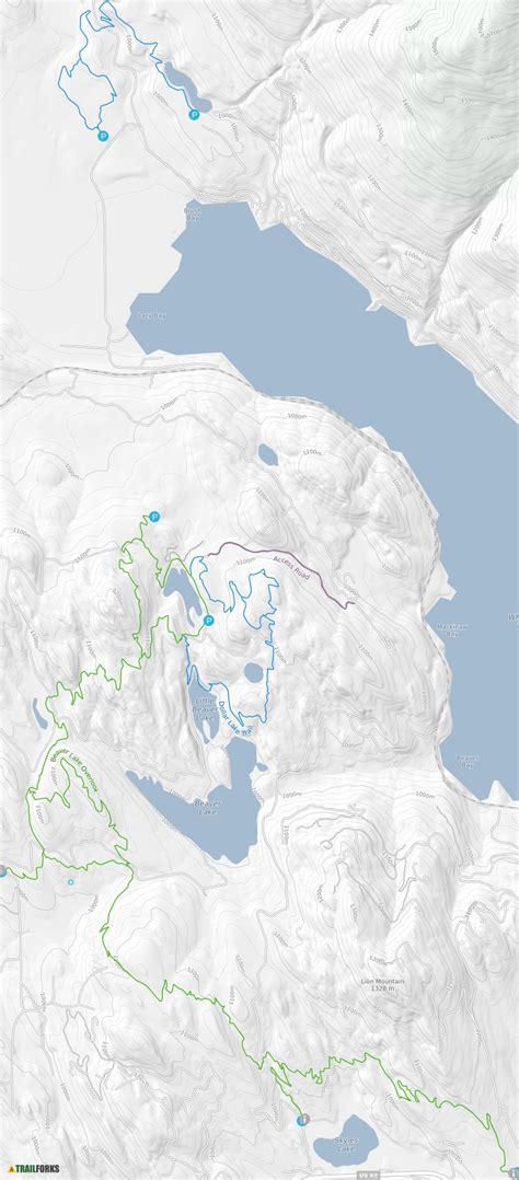 Whitefish Trail System Map