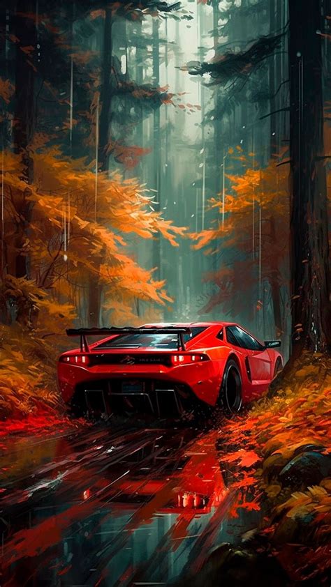 Free background desktop, hd wallpaper car, red, sports car, trees ...