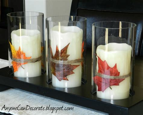 Anyone Can Decorate: Fun Fall Candles - Easy Peasy DIY