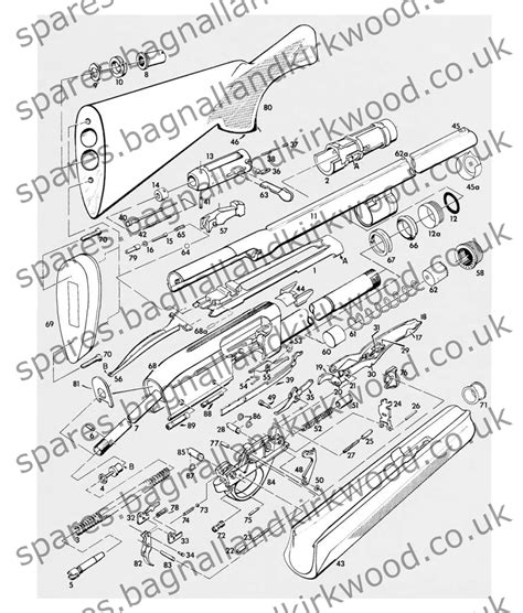 Remington 1100 Exploded Diagram - Bagnall and Kirkwood Airgun Spares