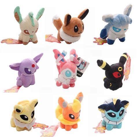 Pokemon Eevee Stuffed Toys Eeveelution Jolteon Sylveon Flareon Umbreon Pokemon Eevee Plush Toys ...