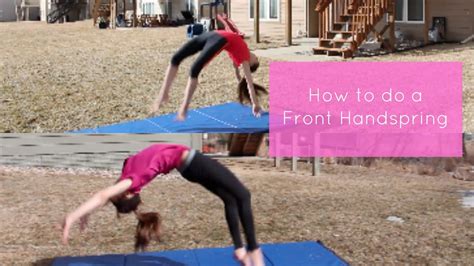 How to do a Front Handspring - YouTube