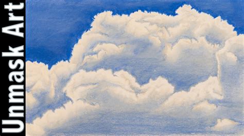 How To Draw Realistic Clouds With Colored Pencil Drawing Tutorial Easy | Images and Photos finder