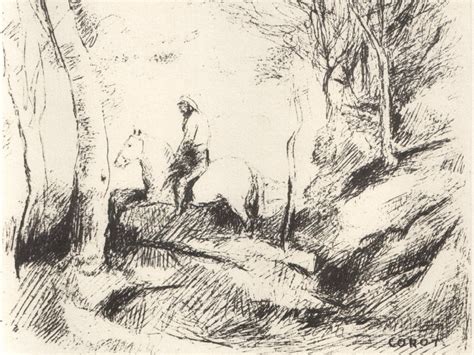 corot drawings - Google Search | Seni