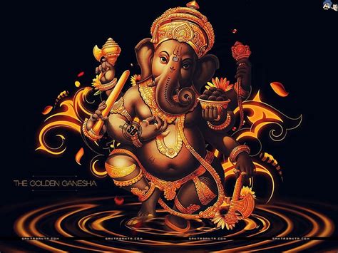 Noir et or ganesha ganpati wallaper ganesha [] pour votre, mobile et tablette. Explorez Ganpati ...