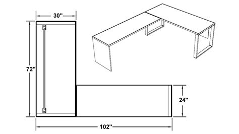 AT Two L-Shaped Desk