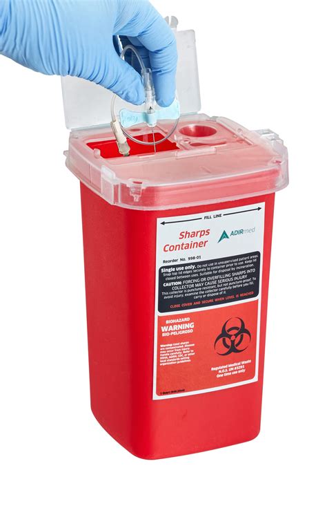 Sharps and Needle Disposal Container 1 Quart-3 Pack – Alpine