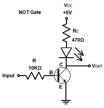 How to Build a NOT Gate with a Transistor