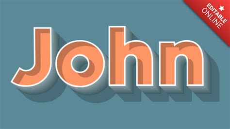 John | Text Effect Generator | TextStudio