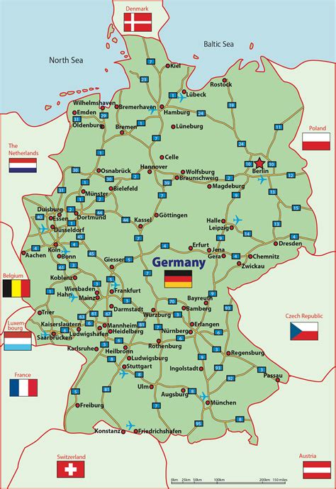 Detailed Map Of Germany