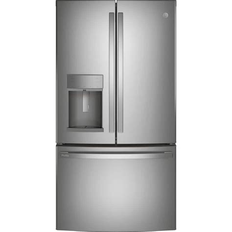 GE Profile Profile 22.1 cu. ft. French Door Refrigerator with Autofill in Fingerprint Resistant ...