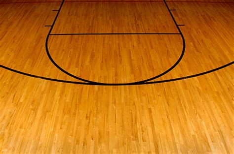 Simplistic Aerial View Of A Basketball Court Stock Photo - Download ...