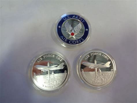 3 AIR FORCE COMMEMORATIVE COINS - Big Valley Auction