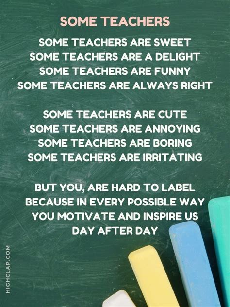 Teacher Appreciation Poems For Teachers That Will Make Them Cry ...