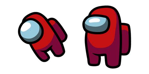 Among Us Red Character and Mini Crewmate cursor – Custom Cursor