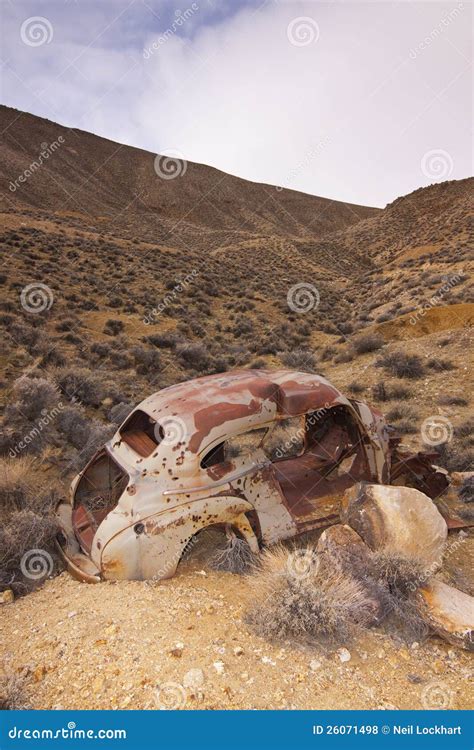 Classic Junker Car stock photo. Image of nevada, disrepair - 26071498