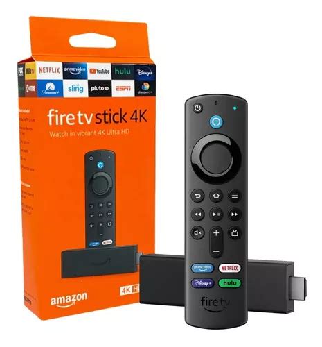 Amazon Fire TV Stick 4K 3.ª generación de voz 4K 8GB negro con 1.5GB de memoria RAM | Envío gratis