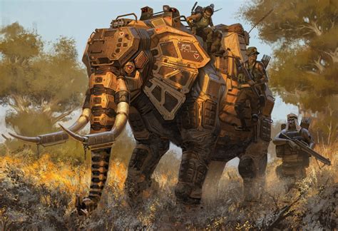 B5 Elephant, Robert Chew | Robot animal, Robot concept art, Concept art