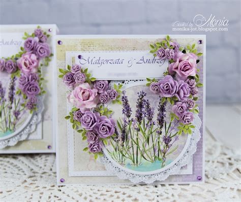 Lavender wedding card