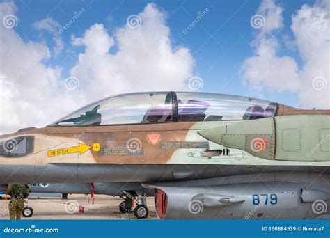 The Cockpit Of F-16 Fighting Falcon Fighter Jet Plane Editorial Photo ...