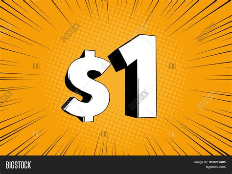 1$ One Price Symbol. Vector & Photo (Free Trial) | Bigstock