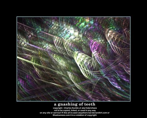 a gnashing of teeth by fraterchaos on DeviantArt