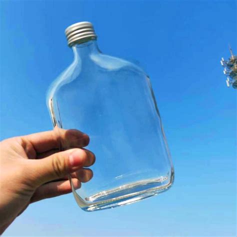 New Design 300ml Customized Empty Clear Glass Drinking Bottle With ...