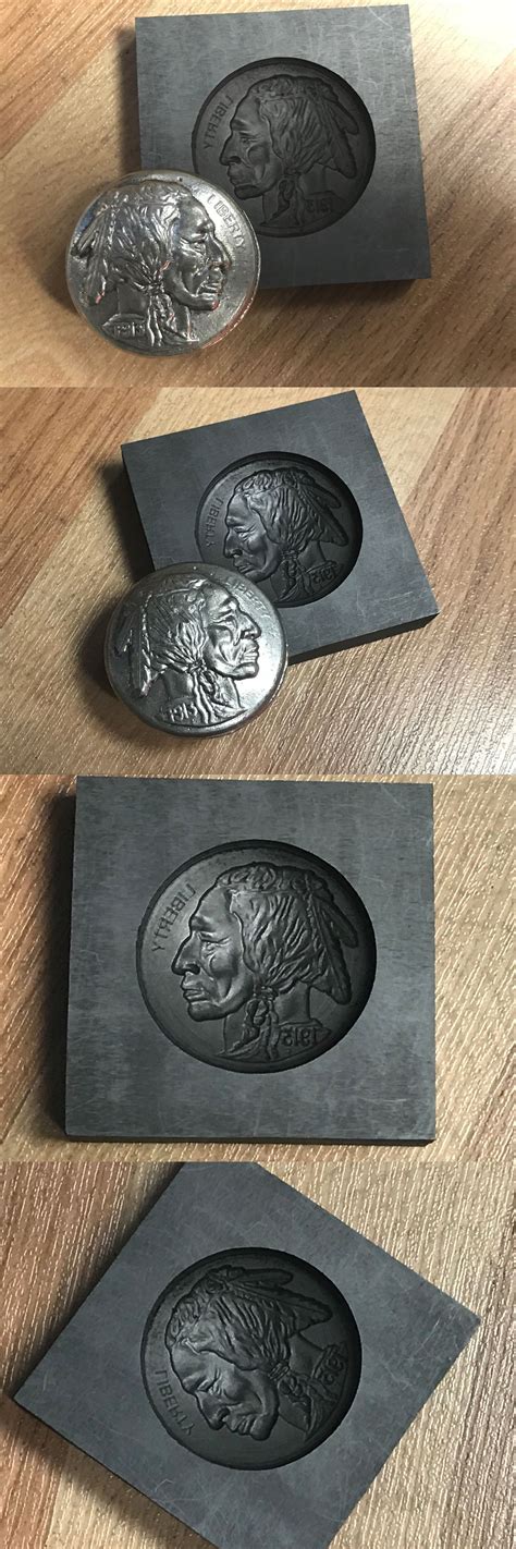 Jewelry Molds 67711: Indian Head Coin Graphite Mold For Making 3D Coins, Pendants Pro-Mold Ar8 ...