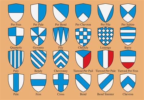 Heraldic Shield Shapes 92788 Vector Art at Vecteezy