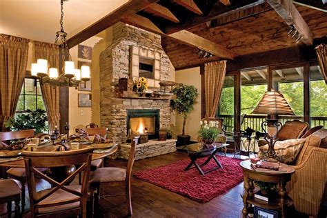 North Carolina Mountain Home Offers Luxurious Getaway - Cottage Journal | Cottage interior ...