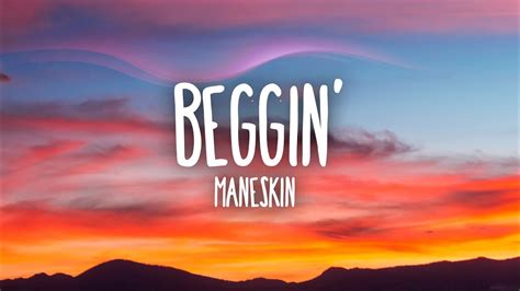 Måneskin – Beggin' (Lyrics/Testo) – Dainų Žodžiai, Karaoke