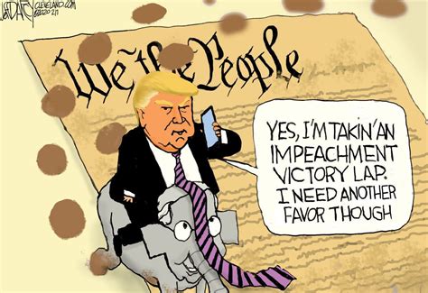 Trump Impeachment victory lap rant: Darcy cartoon - cleveland.com