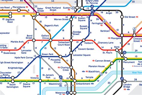 London's 'walk the Tube' map reveals the real distance between stations ...