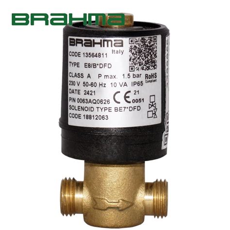 Electroválvulas de gas N.C. E8/B*DFD, Brahma | STI Ltda