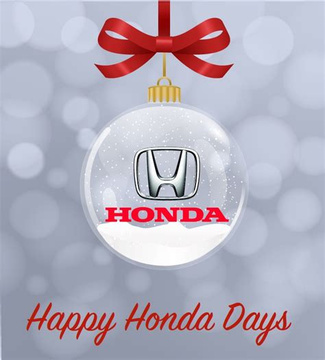 May you have Happy Honda Days this Christmas – Nassau Motor Company