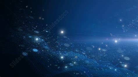 Gradient Blue Light Technology Intelligent Spot Powerpoint Background ...