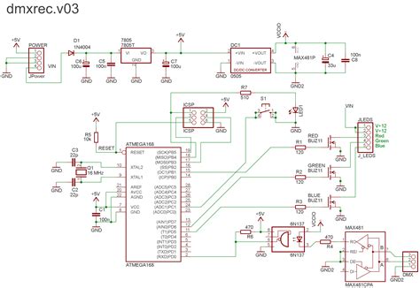 DMX controller for RGB LED stripes or panels