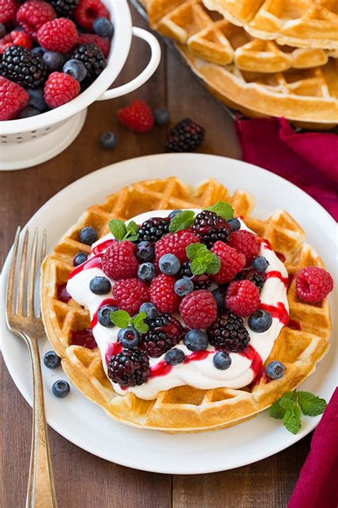 Belgian Waffles - Cooking Classy