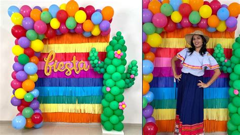 Mexican Fiesta Birthday Party Decor - YouTube