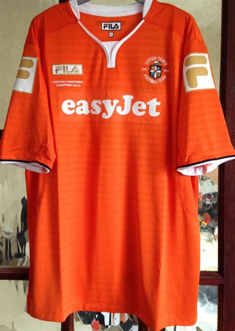 Luton Town Home football shirt 2014 - 2015. Sponsored by easyJet